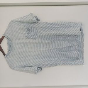 Blue and White pocket tee shirt